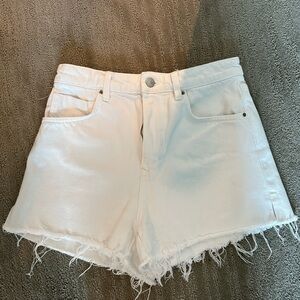 White Zara Jean Shorts